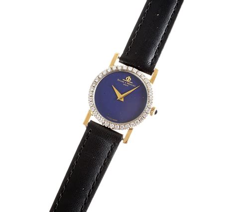 value 1975 hermes watch baume and mercier lapis lazuli|baume and mercier wrist watch.